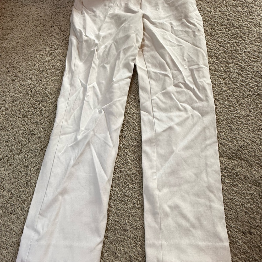 White House Black Market White Cropped Pants